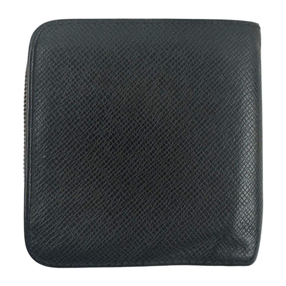 LOUIS VUITTON Taiga Black Zip-Around Wallet LHQ2457
