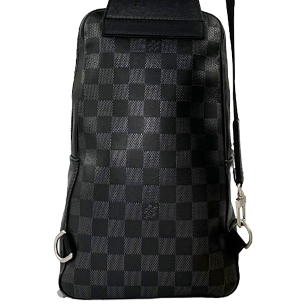 LOUIS VUITTON Avenue Sling Damier Graphite Crossbody Messenger Bag LHQ246