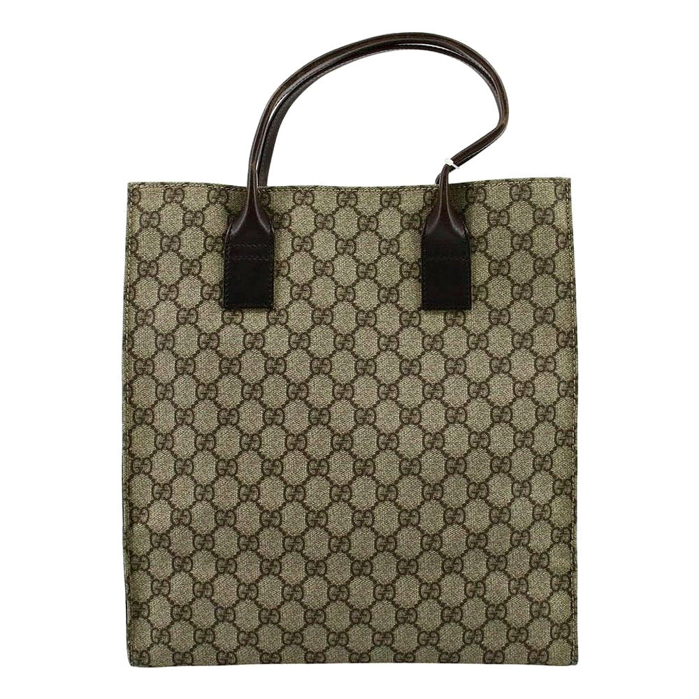 GUCCI GG Brown Canvas Tote Bag LHQ2466