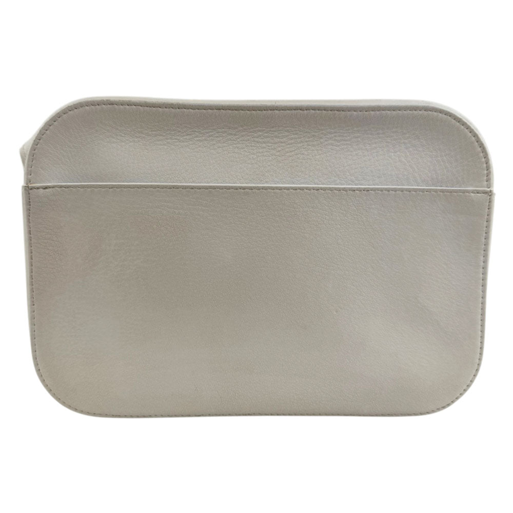 BALENCIAGA White Leather Camera Shoulder Bag LHQ2462