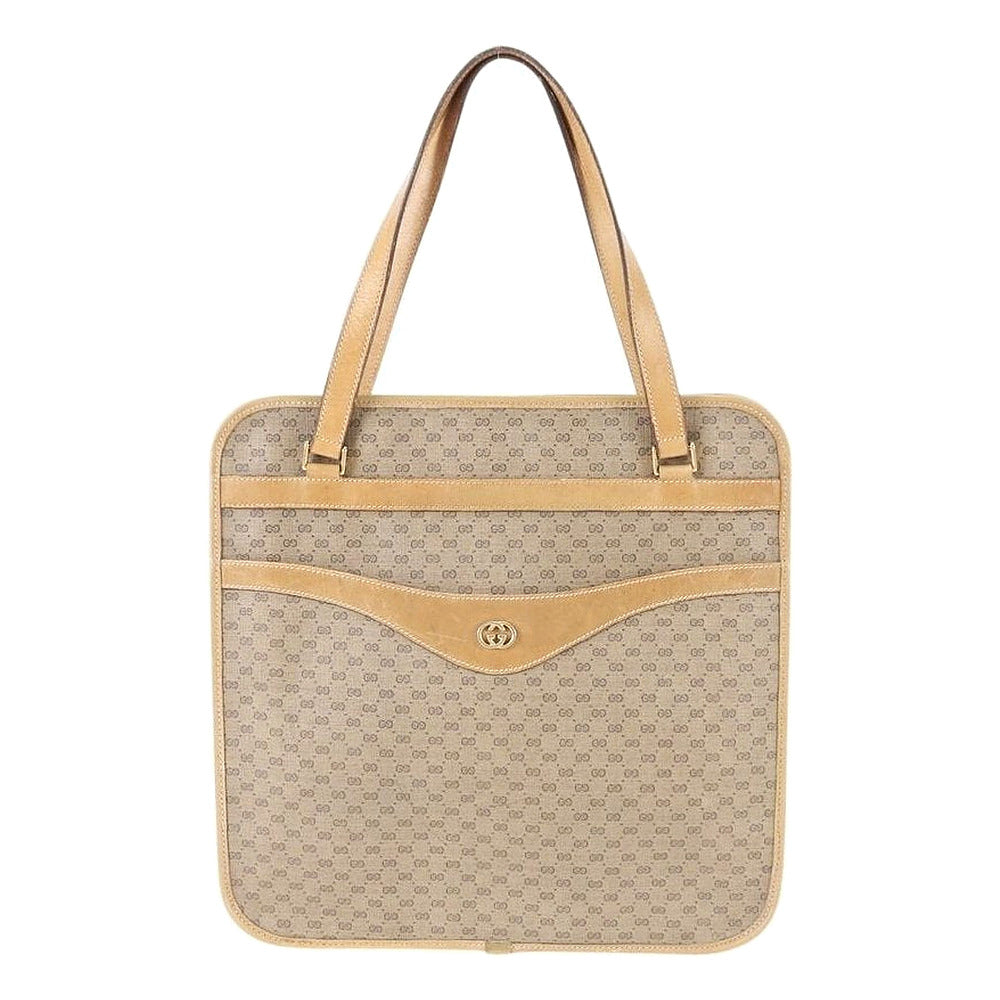 GUCCI Micro GG Brown Shoulder Bag LHQ2475
