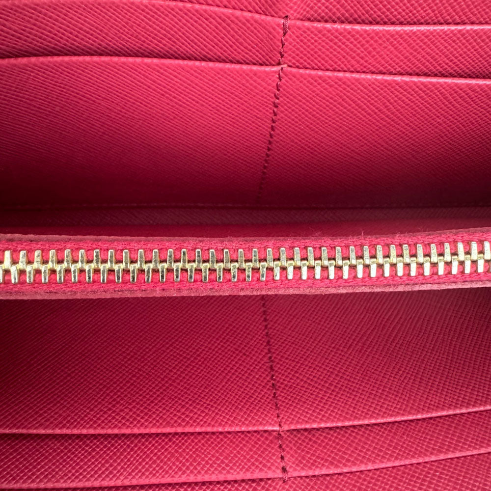 PRADA Pink Saffiano Leather Purse LHQ2473