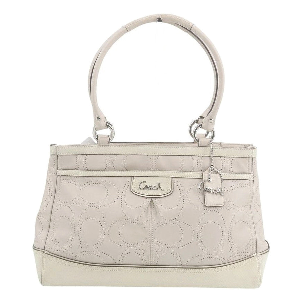 COACH Park Elevated Leather Carryall Tote Bag LHQ2485