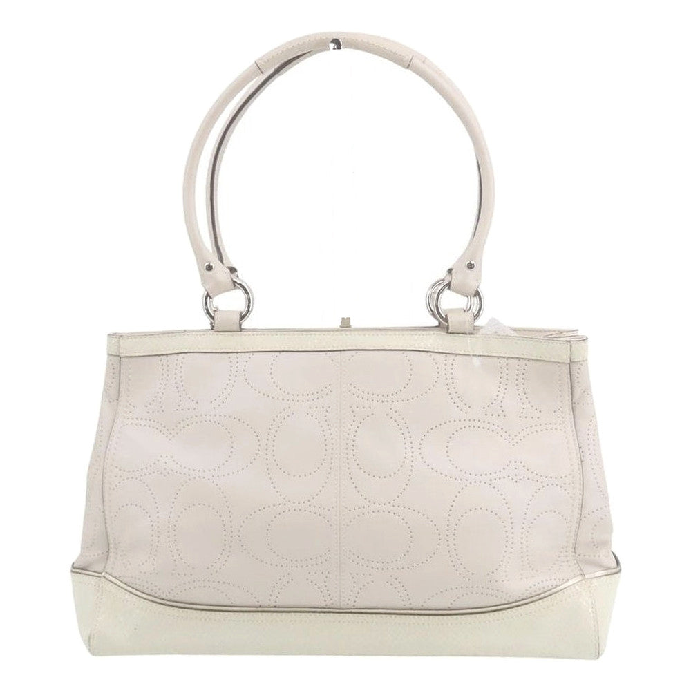 COACH Park Elevated Leather Carryall Tote Bag LHQ2485