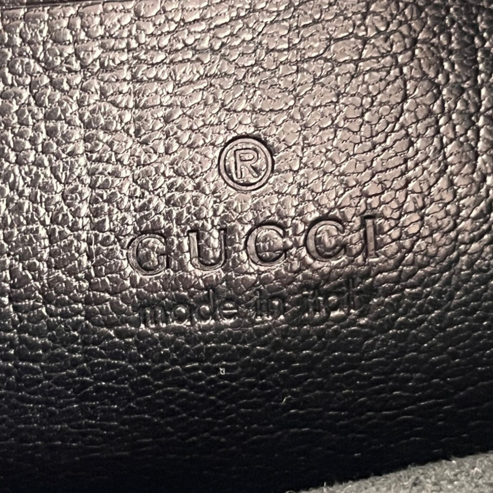 GUCCI Black Leather Aphrodite Shoulder Crossbody Bag LHQ2486