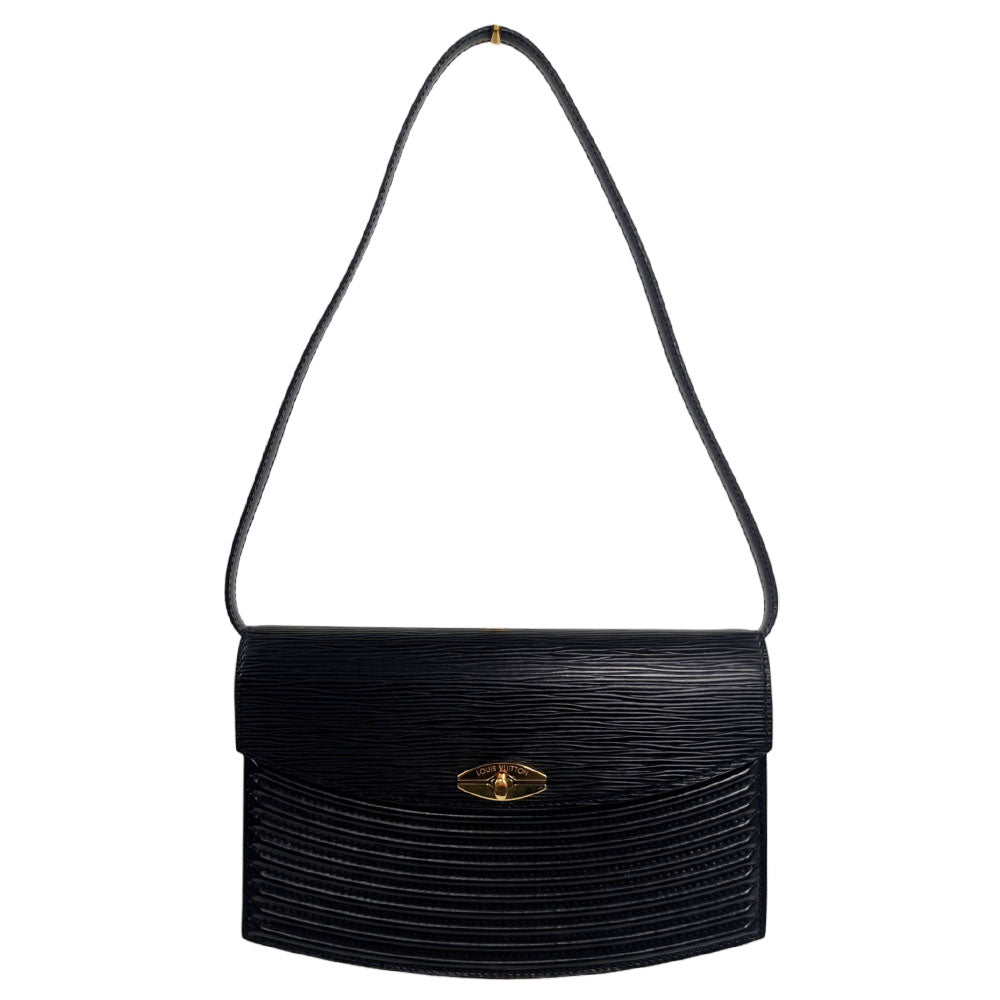 LOUIS VUITTON Black Epi Leather Tilsitt Shoulder Bag LHQ2487