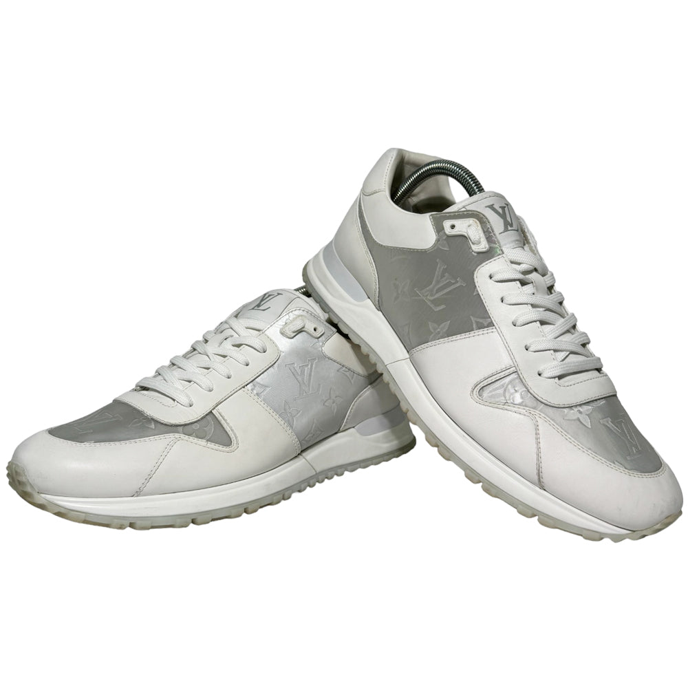 LOUIS VUITTON Runaway Scarpe da Ginnastica da Uomo Bianco Iridescente Taglia 8 UK LHQ251