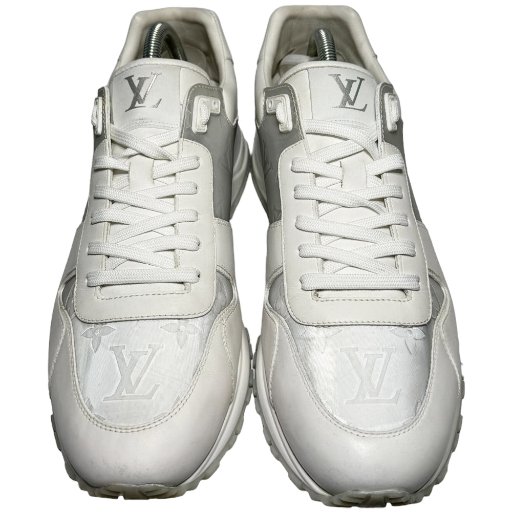 LOUIS VUITTON Runaway Herren Turnschuhe Schillernd Weiß Größe 8 UK LHQ251