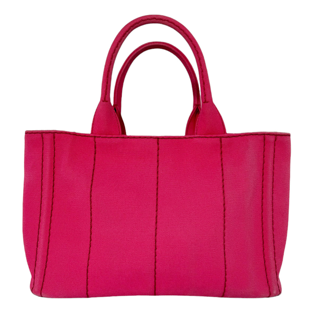 PRADA Canapa Tote Rosa Canvas Tasche LHQ253