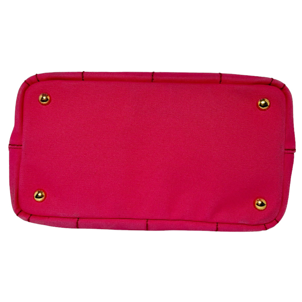 PRADA Borsa Canapa in tela rosa LHQ253