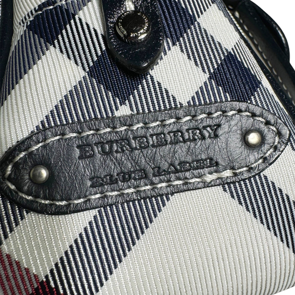 BURBERRY Blue Label Crossbody Shoulder Bag White LHQ259