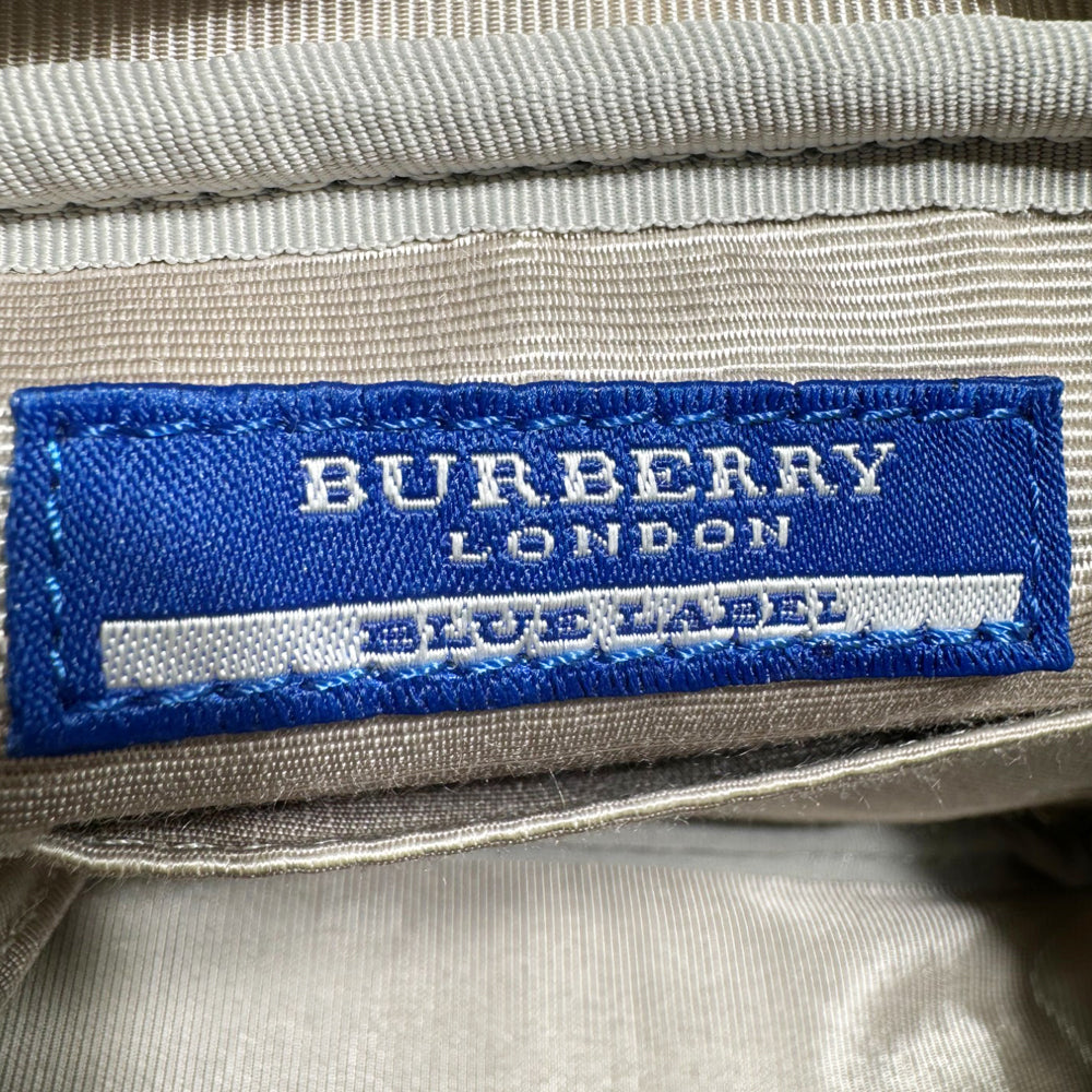 BURBERRY Blue Label Crossbody Shoulder Bag White LHQ259