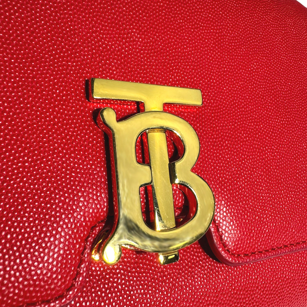 BURBERRY TB Borsa a tracolla in pelle rossa LHQ262