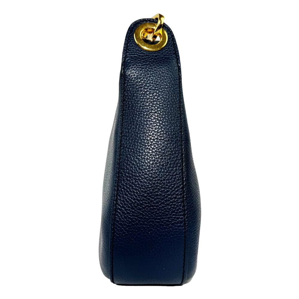 PRADA Vitello Phenix Navy Leder Umhängetasche LHQ264