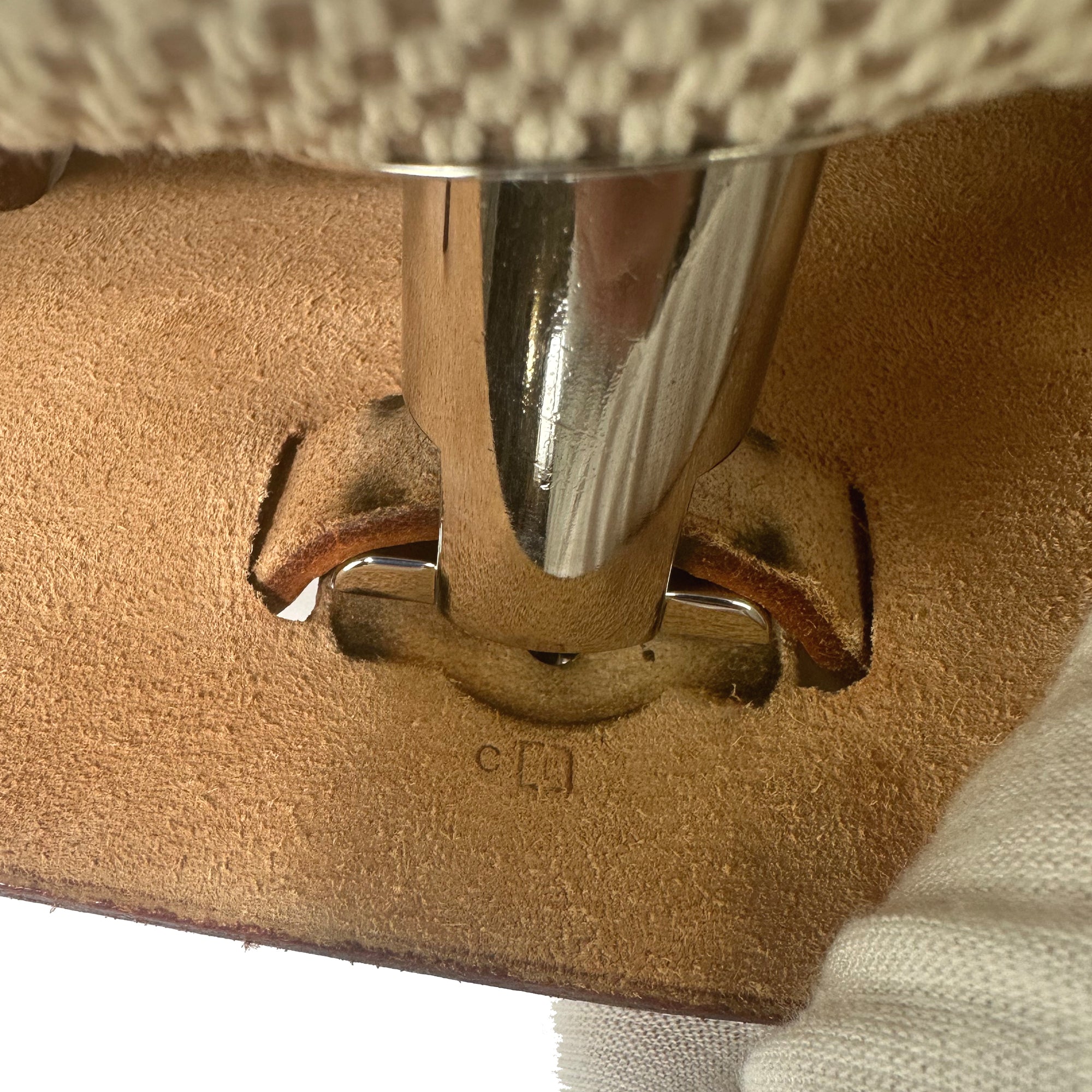 HERMES Her Bolso 2 en 1 Beige Lienzo Piel Mochila Bolso LHQ27