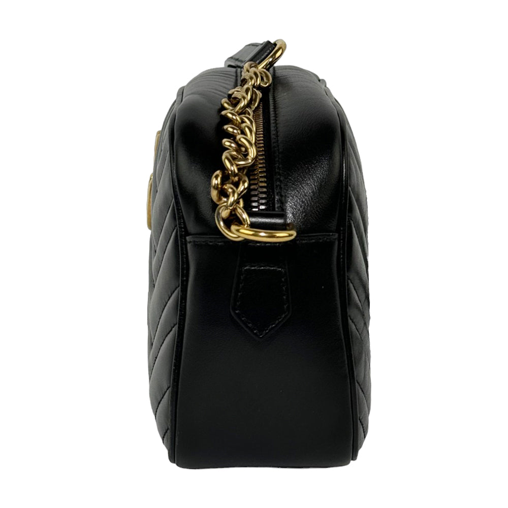 GUCCI GG Bolso con cadena Marmont Negro LHQ272