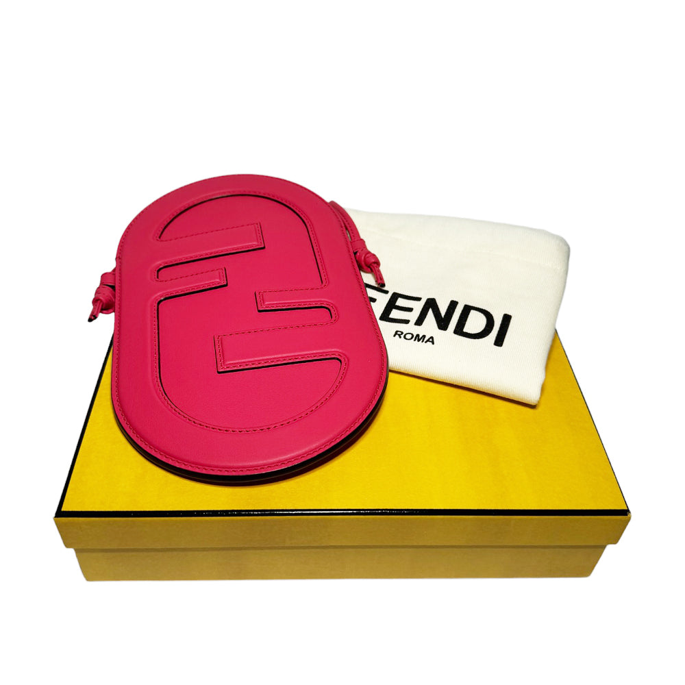 FENDI FF Pink Shoulder Bag Phone & Card Holder LHQ274