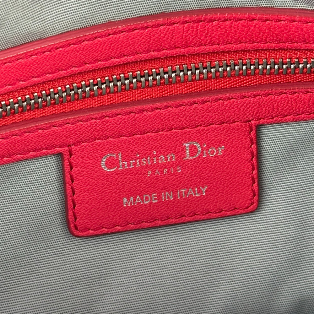 CHRISTIAN DIOR Cannage Granville Bolso de hombro de cuero rojo LHQ280