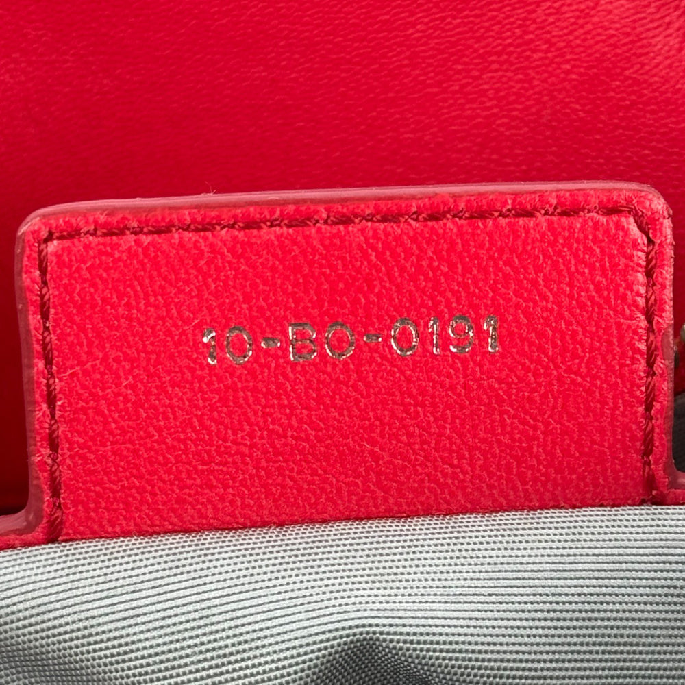 CHRISTIAN DIOR Cannage Granville Bolso de hombro de cuero rojo LHQ280