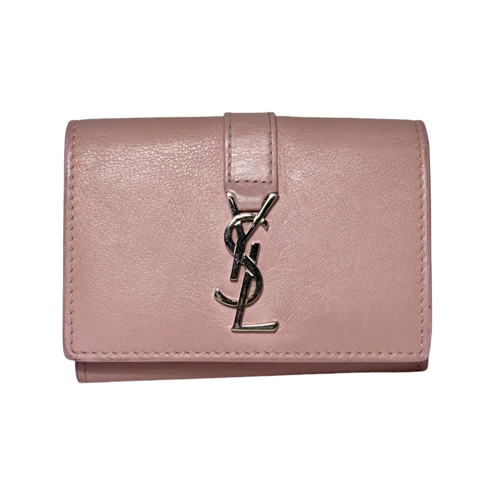 YVES SAINT LAURENT Bolso tríptico de piel rosa LHQ283