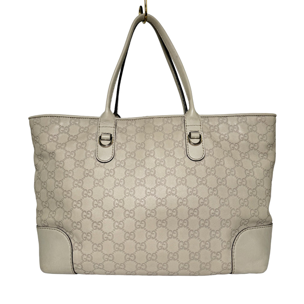 GUCCI Sac à main Guccissima Crème LHQ288