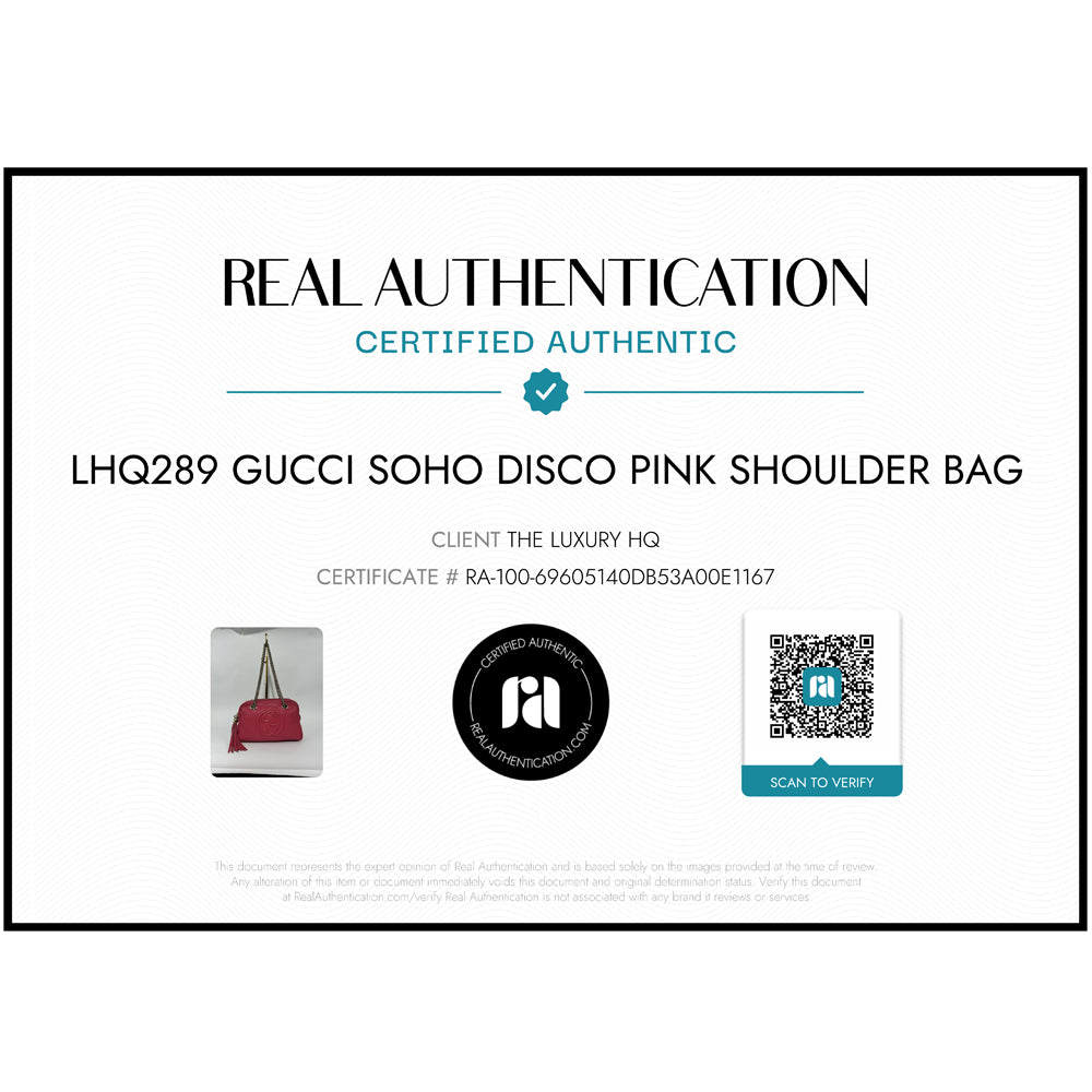 Bolso GUCCI Soho Disco Rosa LHQ289