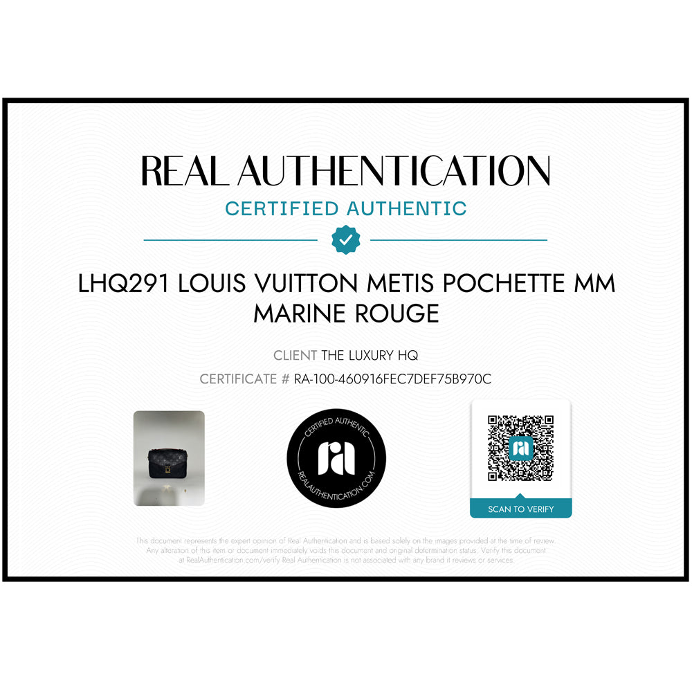 LOUIS VUITTON Metis Pochette MM Marine Rouge LHQ291