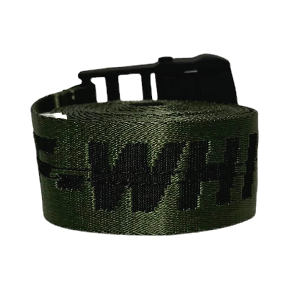 OFF-WHITE Cinturón industrial verde oscuro para hombre LHQ296