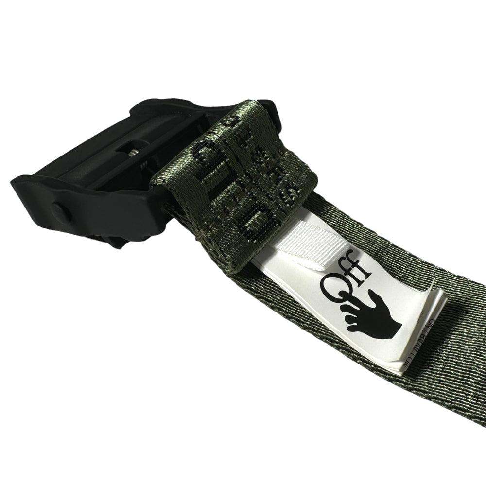 OFF-WHITE Mens Dark Green Industrial Belt LHQ296