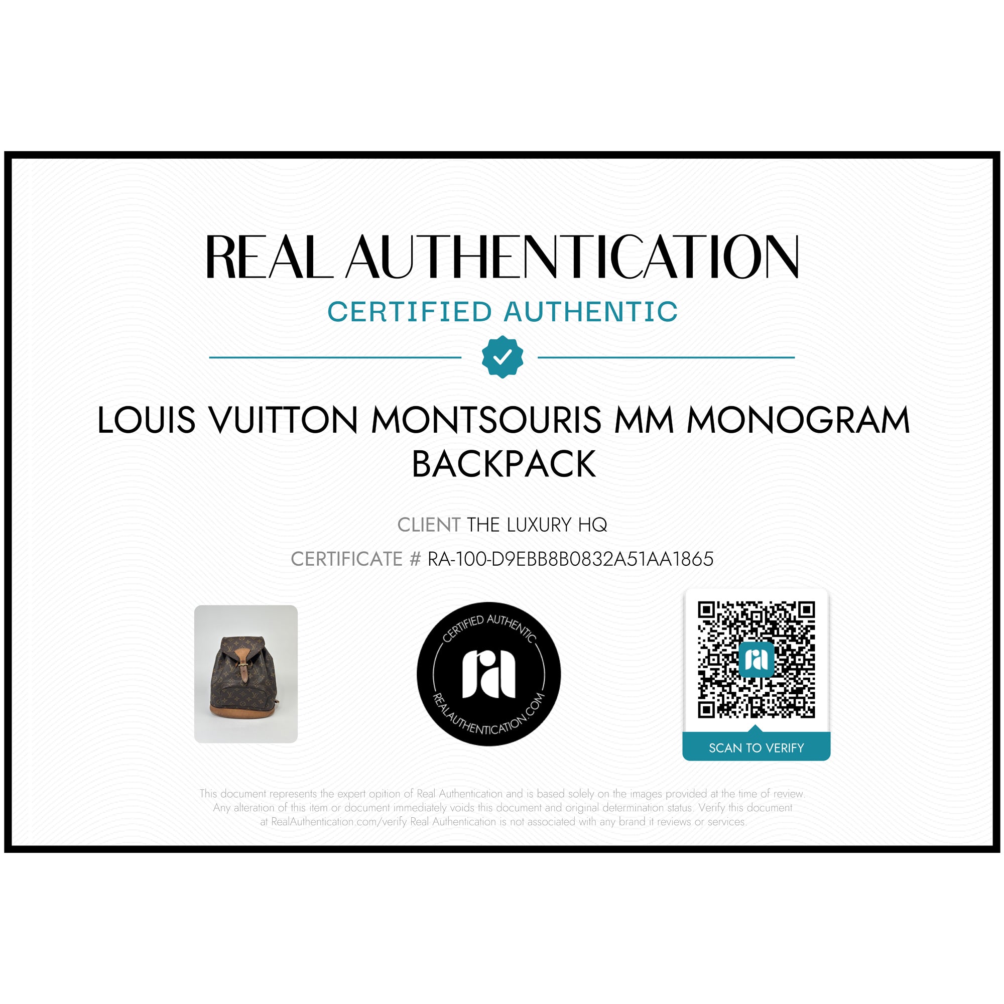 LOUIS VUITTON Montsouris MM Monogram Backpack LHQ31