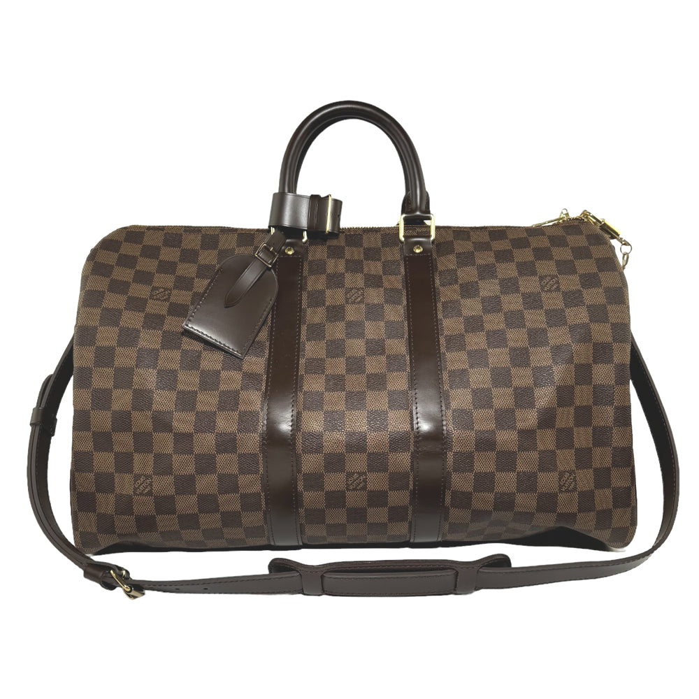 LOUIS VUITTON Keepall Bandouliere 45 Damier Ebene LHQ312