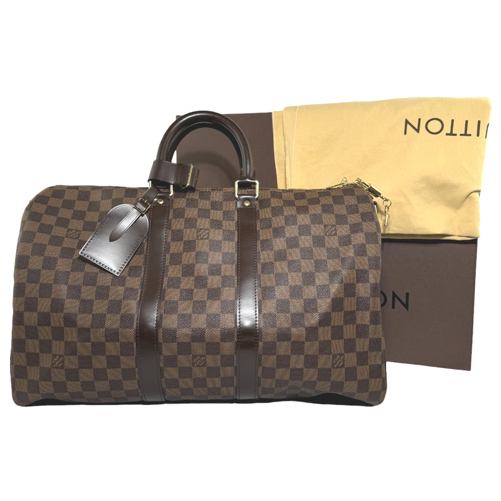 LOUIS VUITTON Keepall Bandouliere 45 Damier Ebene LHQ312