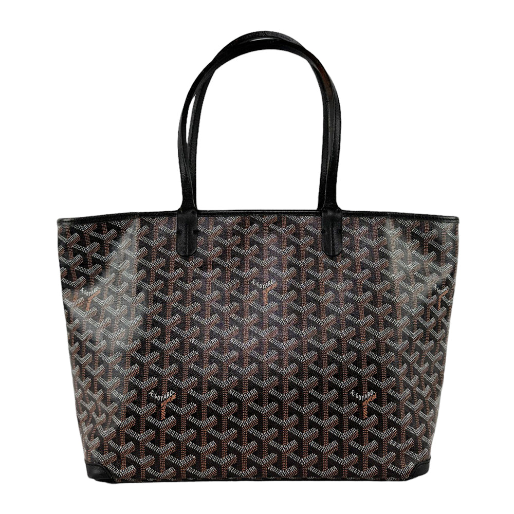 GOYARD Artois PM Tote Bag Black Brown LHQ313