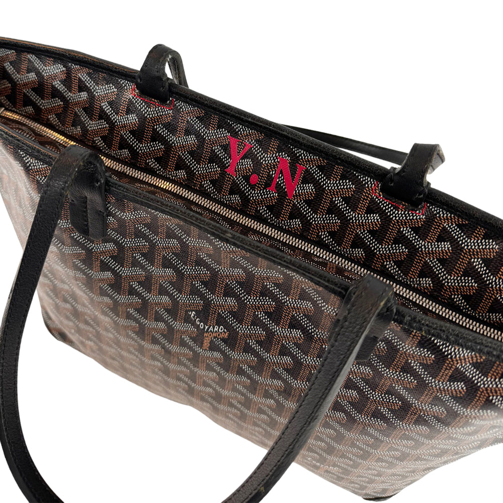 GOYARD Artois PM Tote Bag Black Brown LHQ313