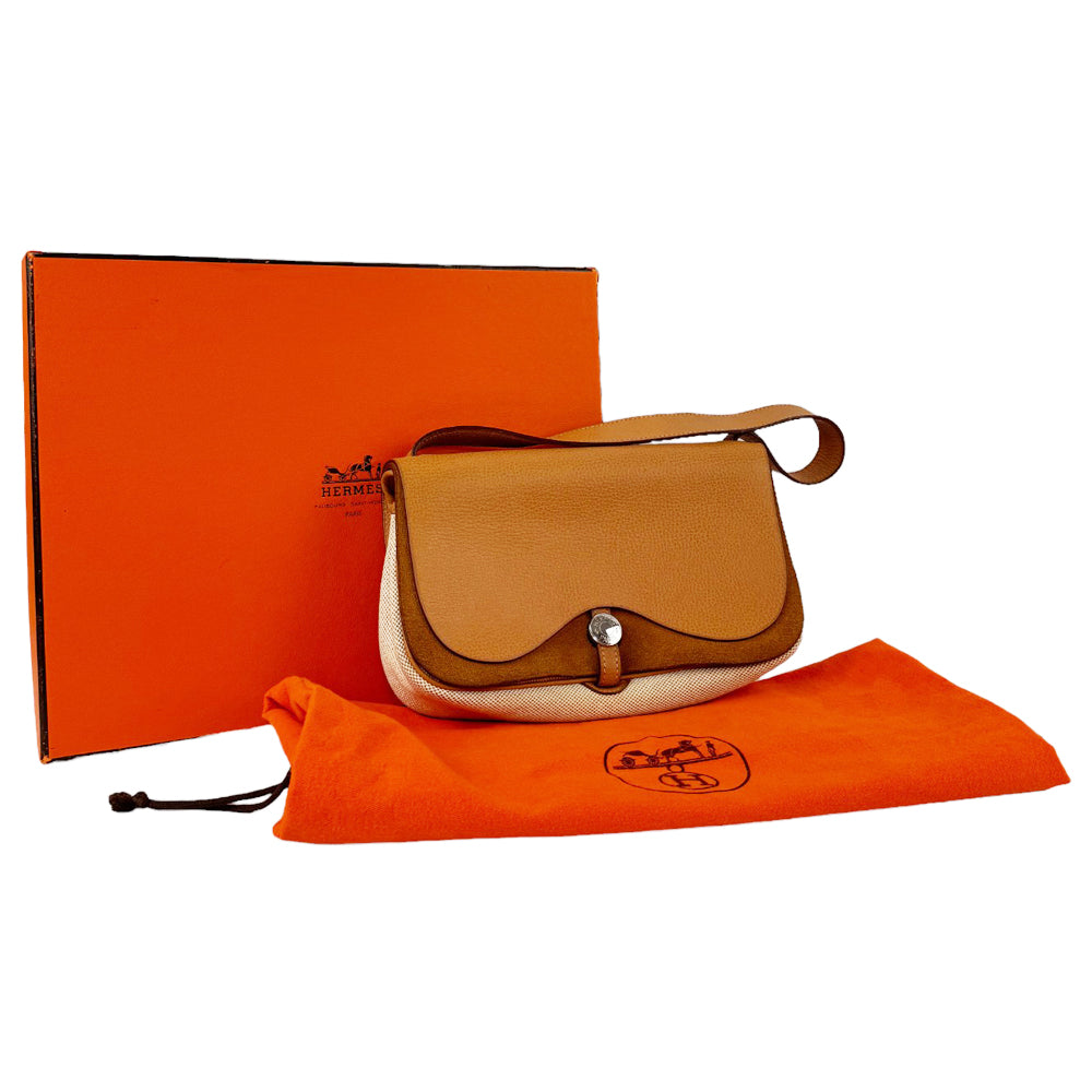 HERMES Borsa a tracolla grigia LHQ237