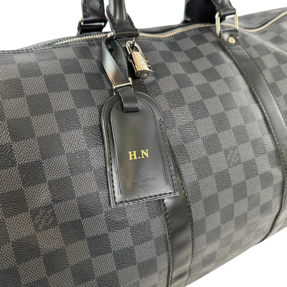 LOUIS VUITTON Keepall Bandouliere 55 Monogram mit Riemen LHQ303