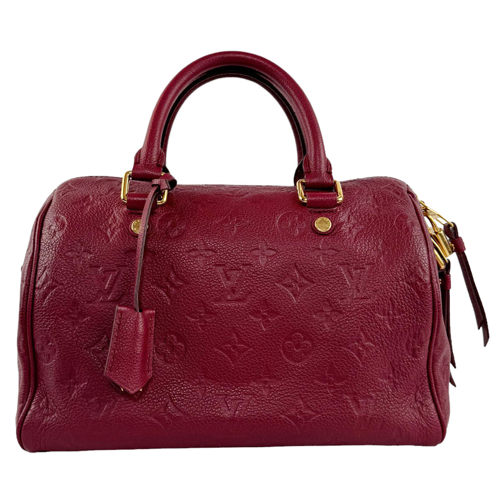 LOUIS VUITTON Speedy Bandouliere Monogram Empreinte 25 Aurore With Strap LHQ320