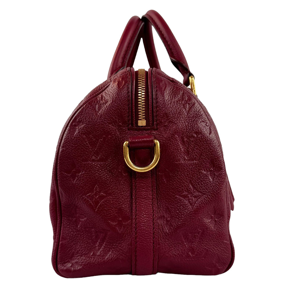 LOUIS VUITTON Speedy Bandouliere Monogram Empreinte 25 Aurore With Strap LHQ320