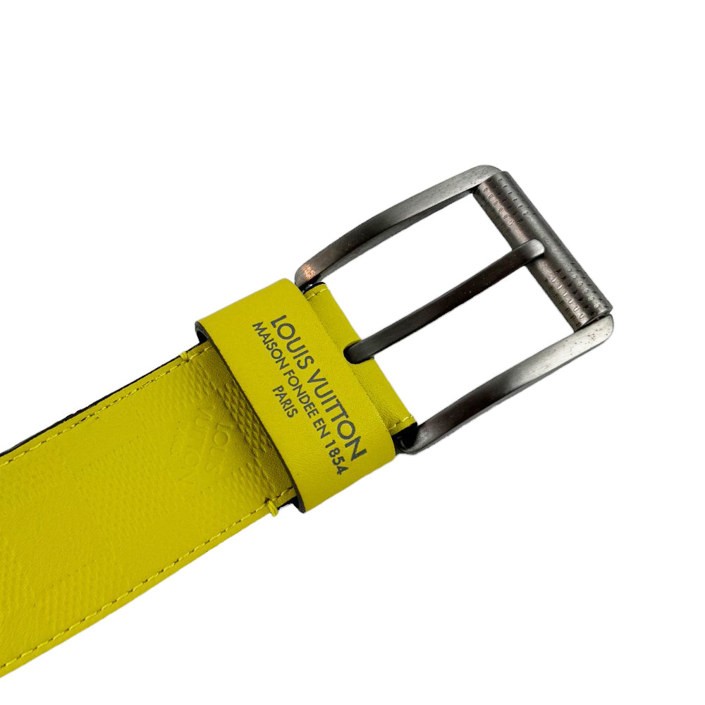 LOUIS VUITTON Daimer Infini Yellow Belt Size 100-(38W) LHQ323