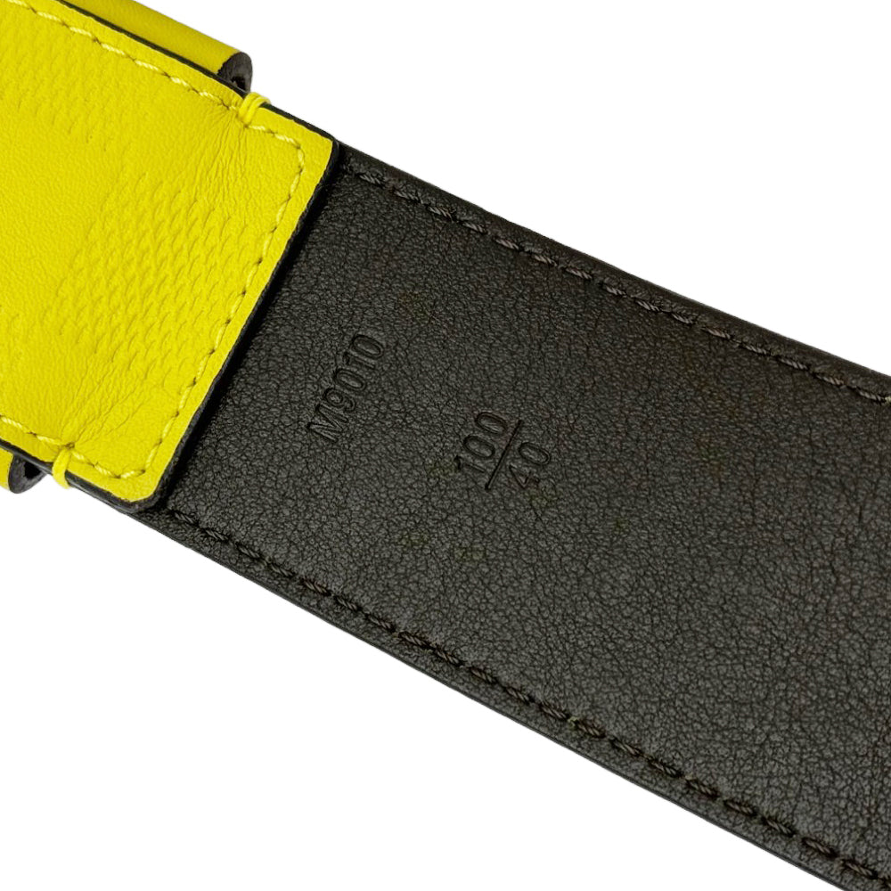 LOUIS VUITTON Daimer Infini Yellow Belt Size 100-(38W) LHQ323