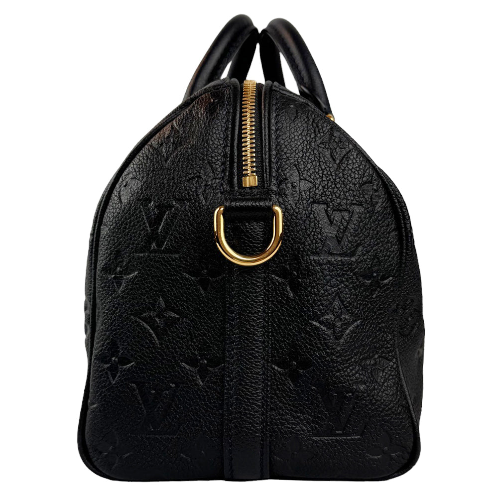 LOUIS VUITTON Speedy 30 Bandouliere Empreinte Nero Con Cinturino LHQ300