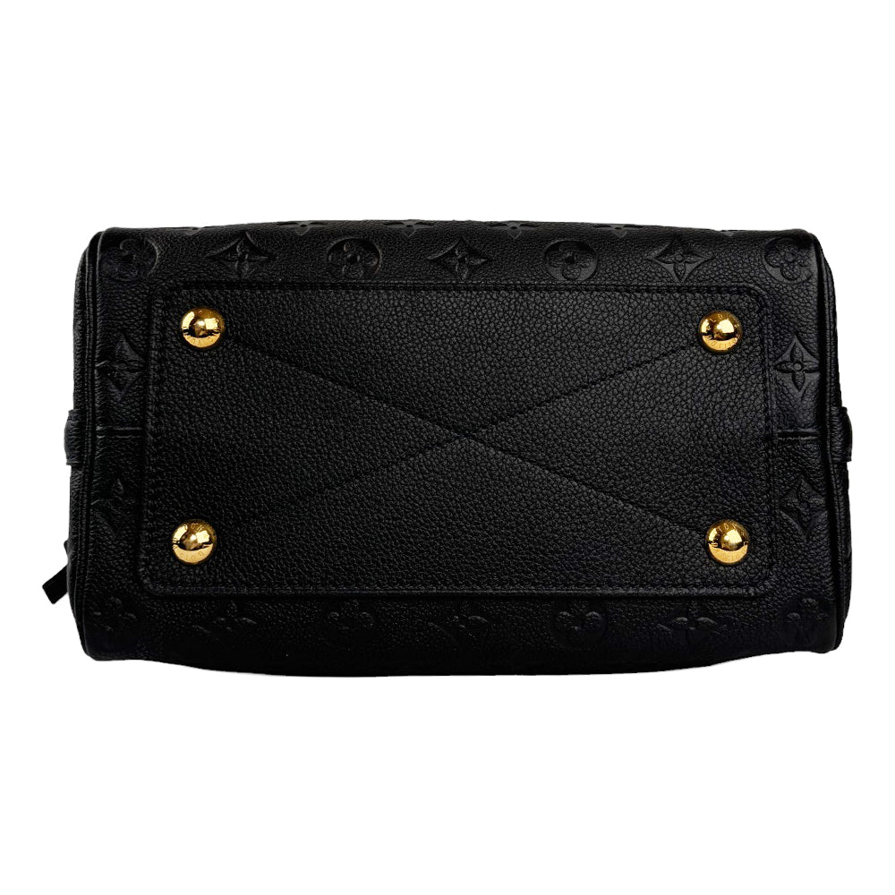 LOUIS VUITTON Speedy 30 Bandouliere Empreinte Negro Con Correa LHQ300