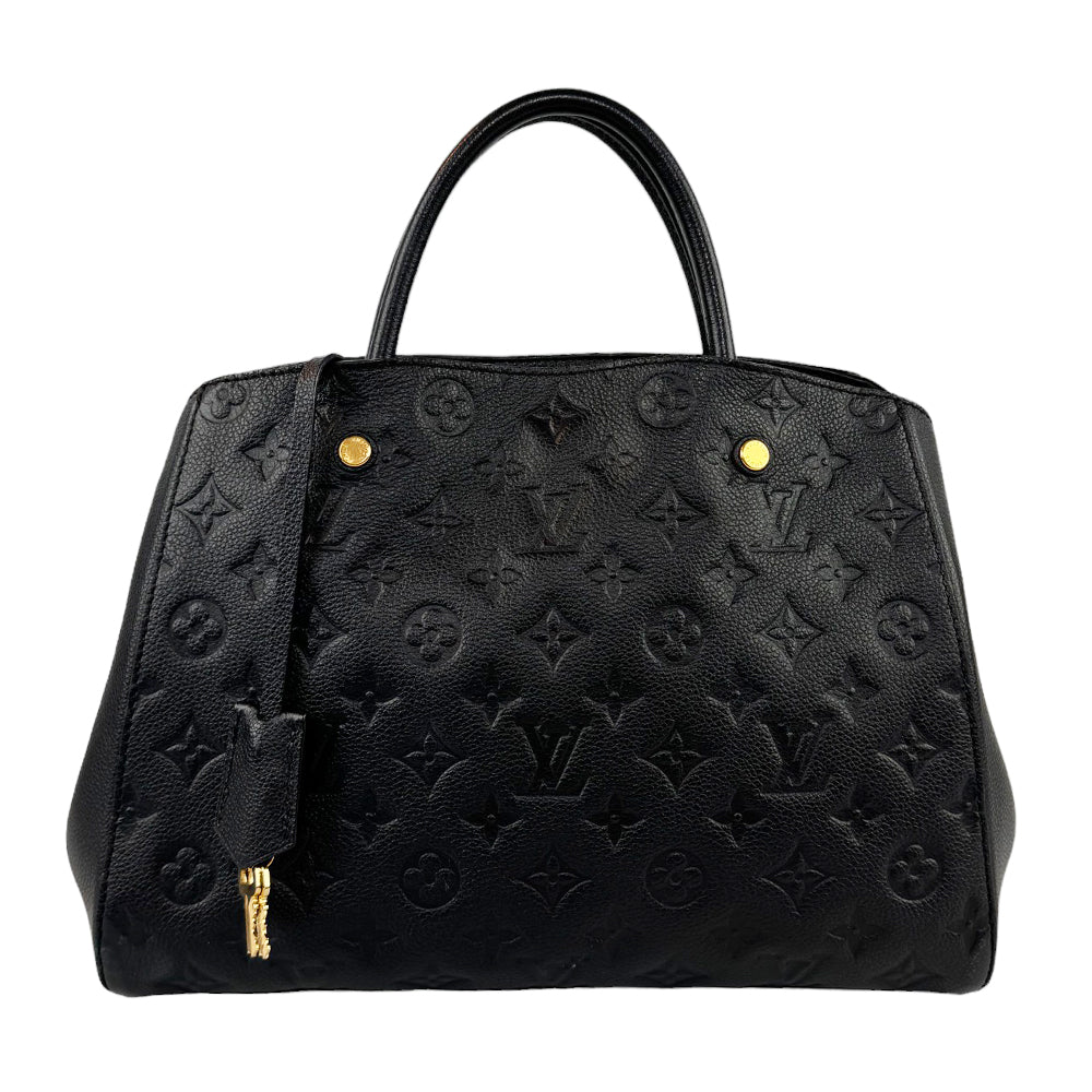 LOUIS VUITTON Speedy 30 Bandouliere Empreinte Noir Avec Bracelet LHQ300