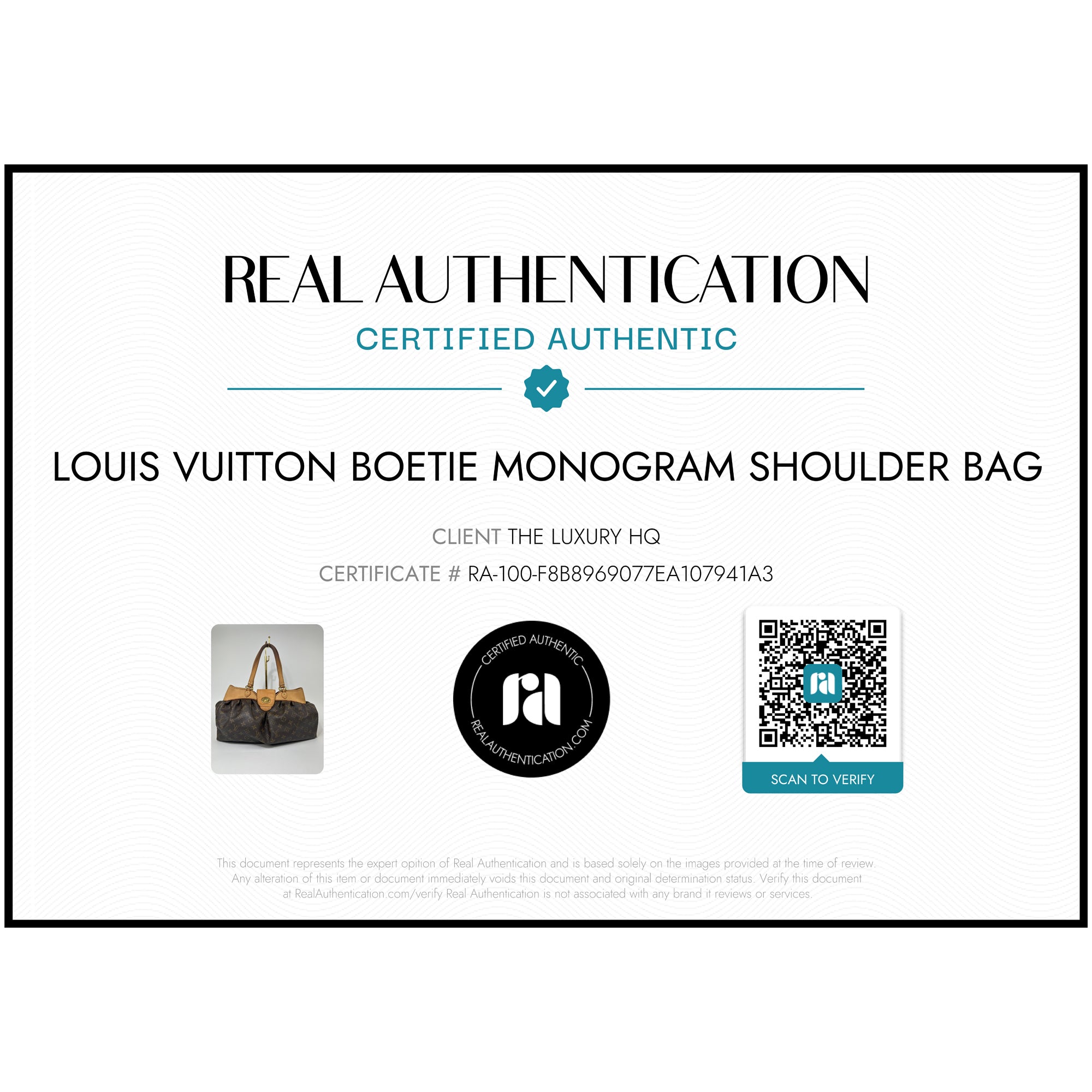 LOUIS VUITTON Boetie Monogramm Umhängetasche LHQ33