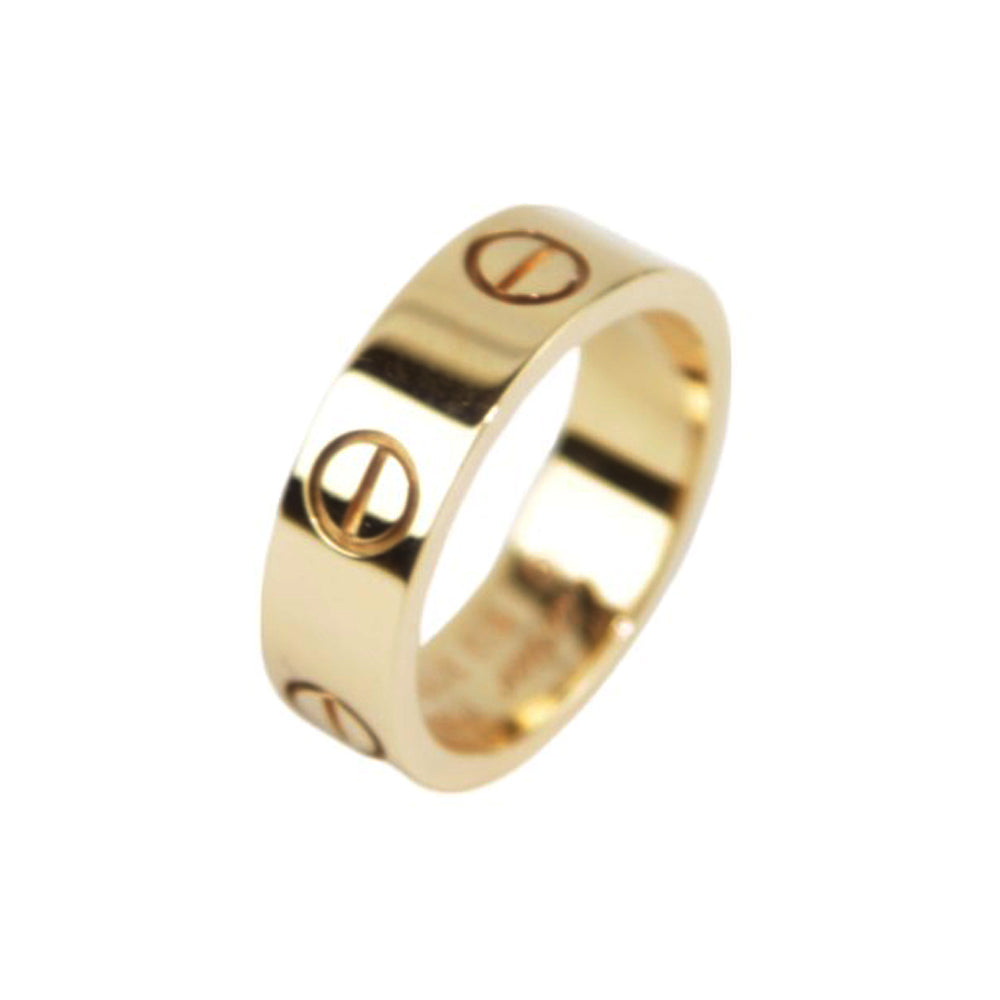 CARTIER Gold Love Ring Size J 1/2 LHQ339