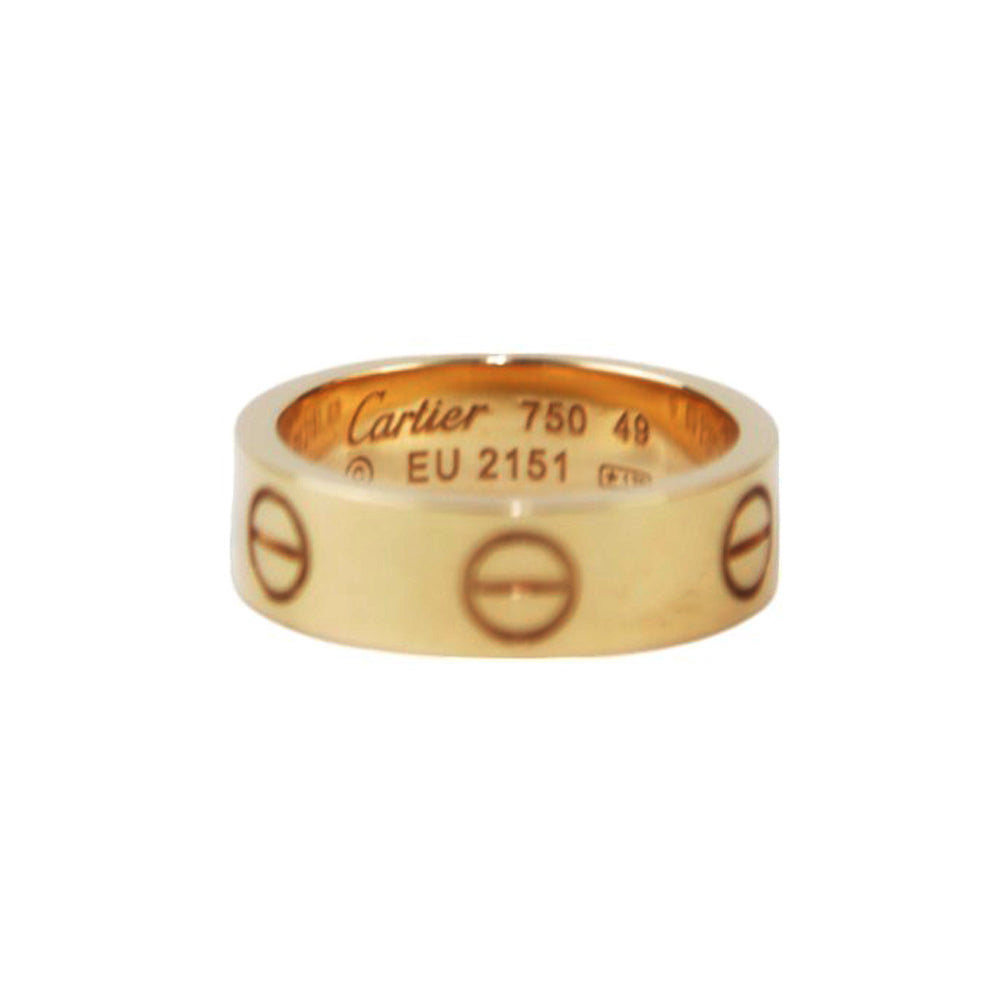 CARTIER Gold Love Ring Size J 1/2 LHQ339