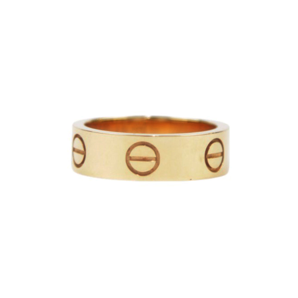 CARTIER Gold Love Ring Size J 1/2 LHQ339