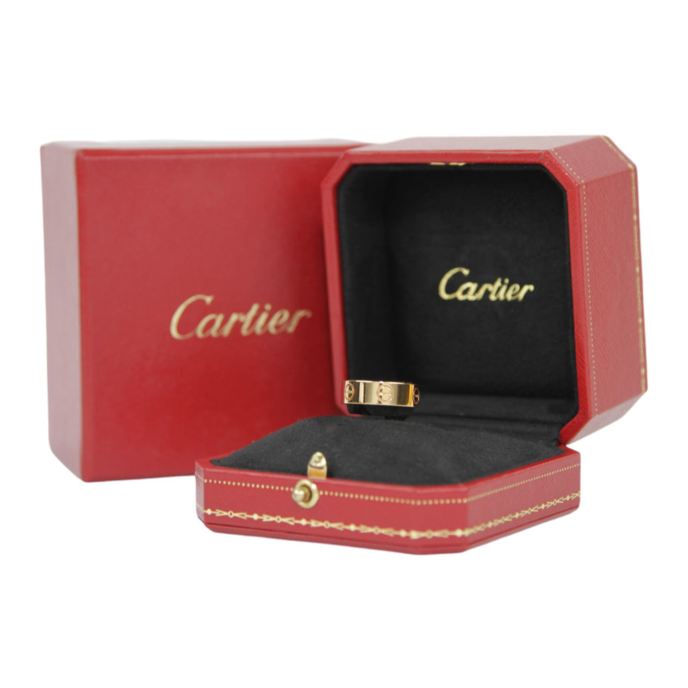 CARTIER Gold Love Ring Size J 1/2 LHQ339