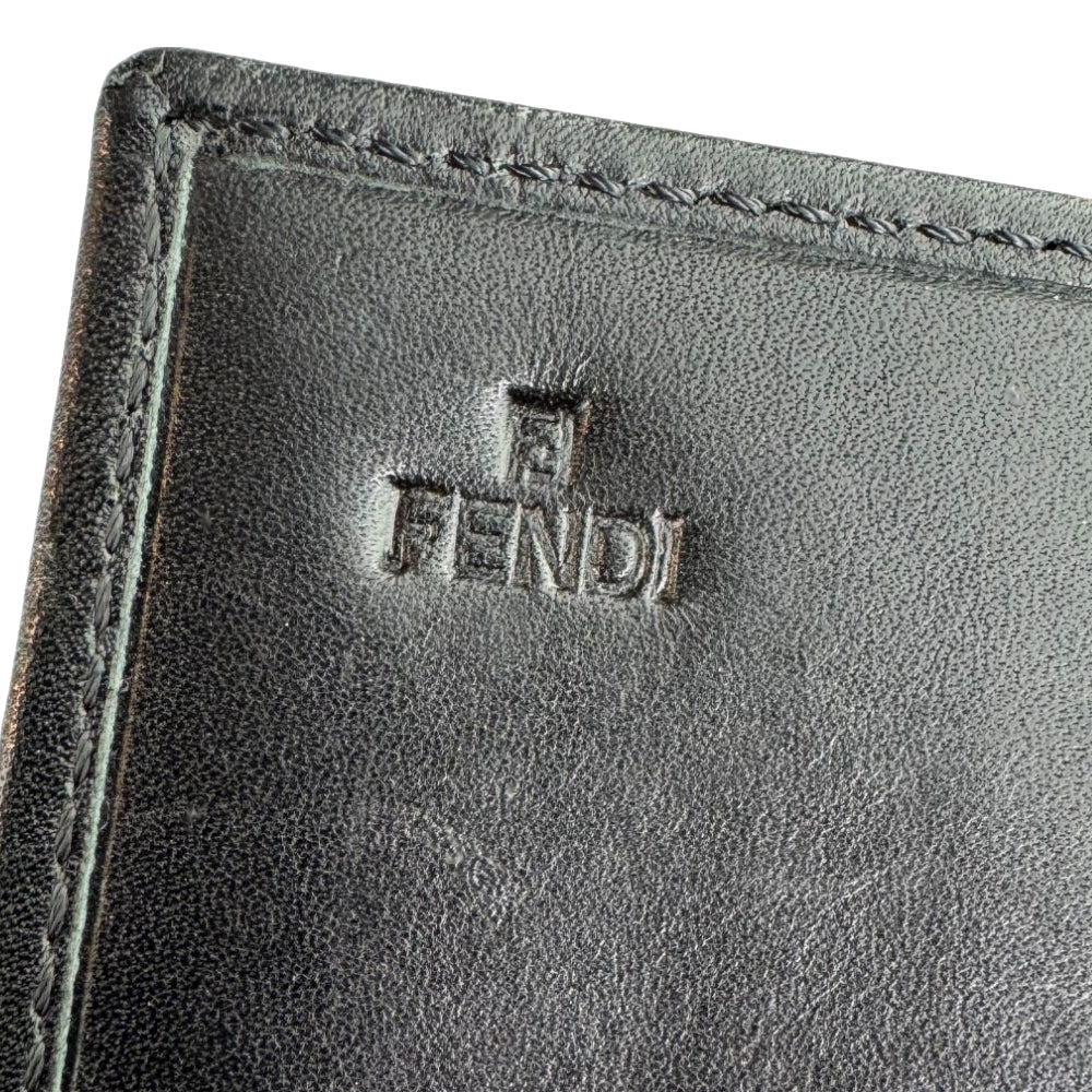 FENDI Zucchino Purse Black LHQ341