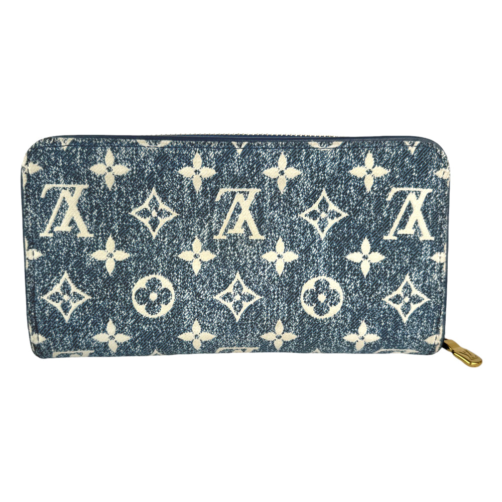 LOUIS VUITTON Jacquard Denim Marine Purse Wallet  LHQ353